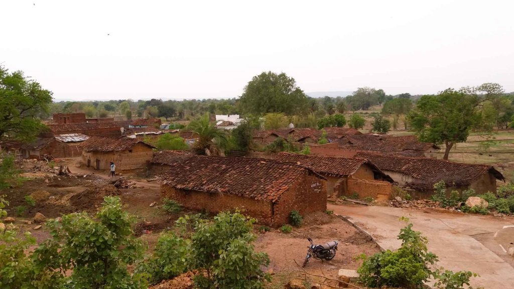 Um dos quatro bairros de Kajuraho